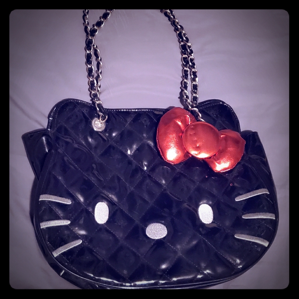 Sanrio Hello Kitty Patent Leather Quilted Bag